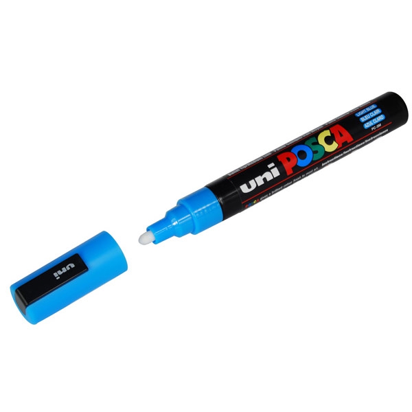 Bleu - Marqueurs de peinture Uni Posca, stylos à pointe moyenne