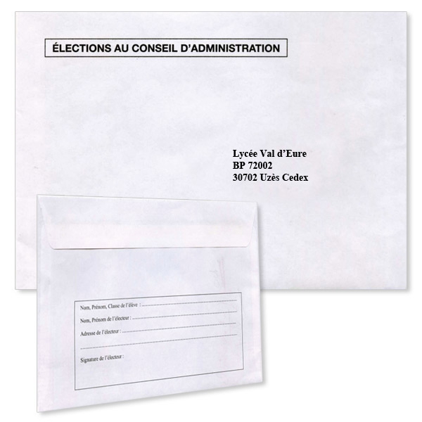 Enveloppes Elections personnalisées C6 bulle impression recto